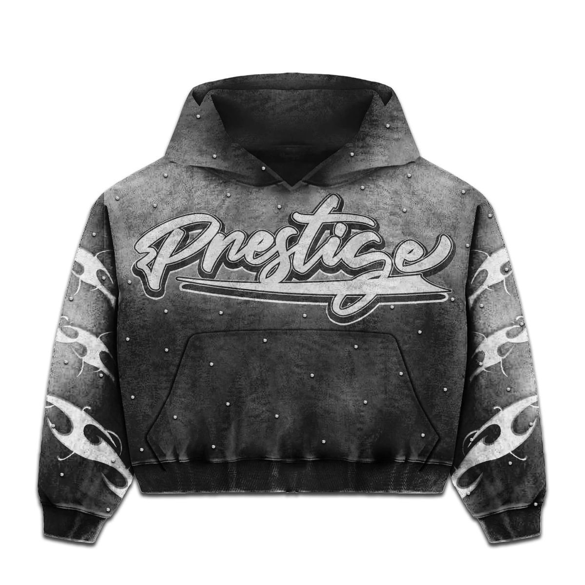 Prestige Flames Hoodie Black