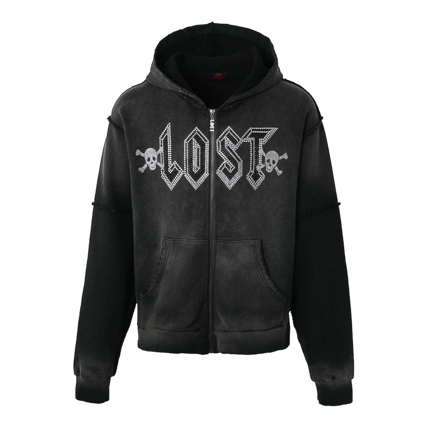 Lost Intricacy Black Zip Hoodie