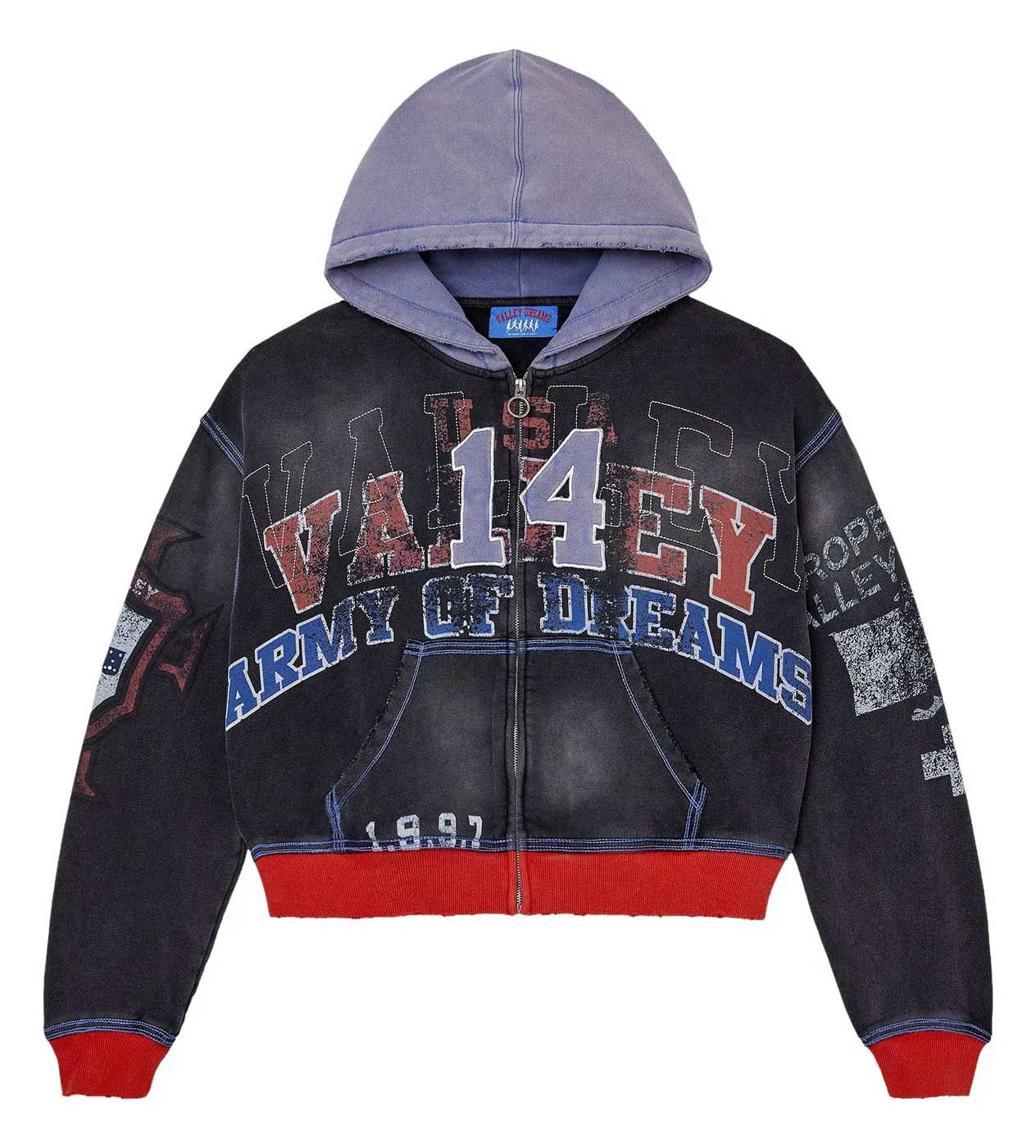 Vale Big 14 Zip Up Hoodie