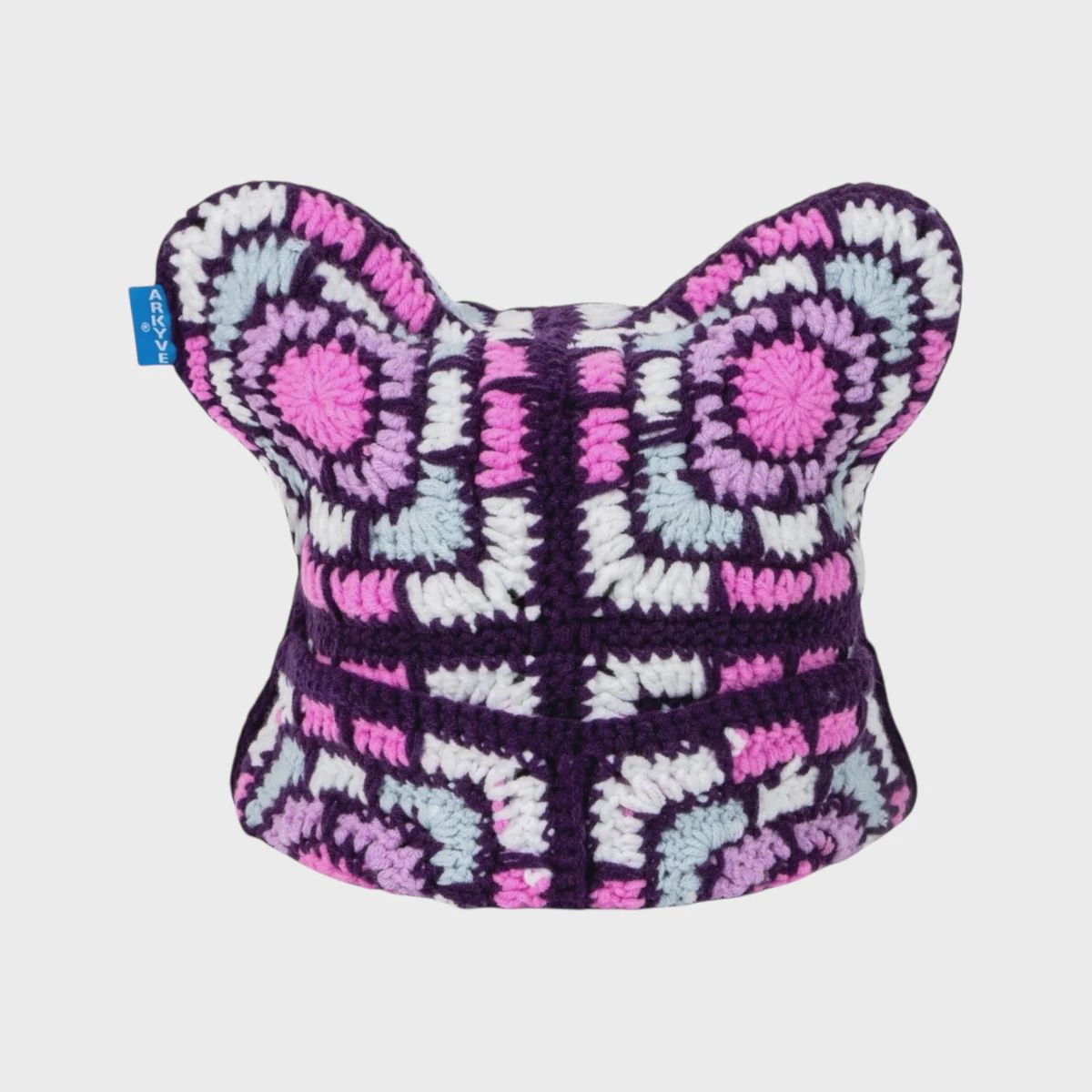 Arkyve Berry Maze Crochet Cat Hat