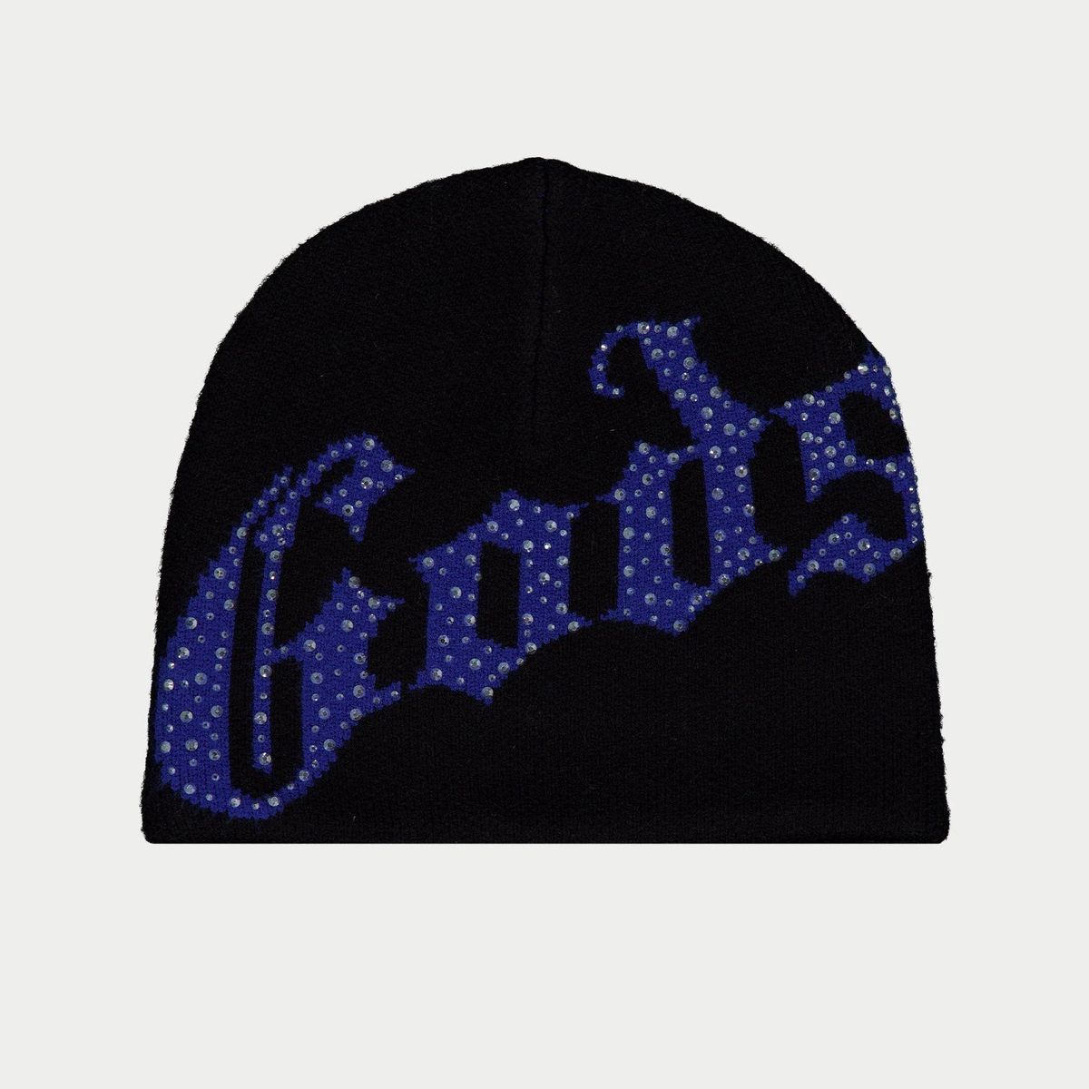 Godspeed OG Logo Studded Beanie Black Blue
