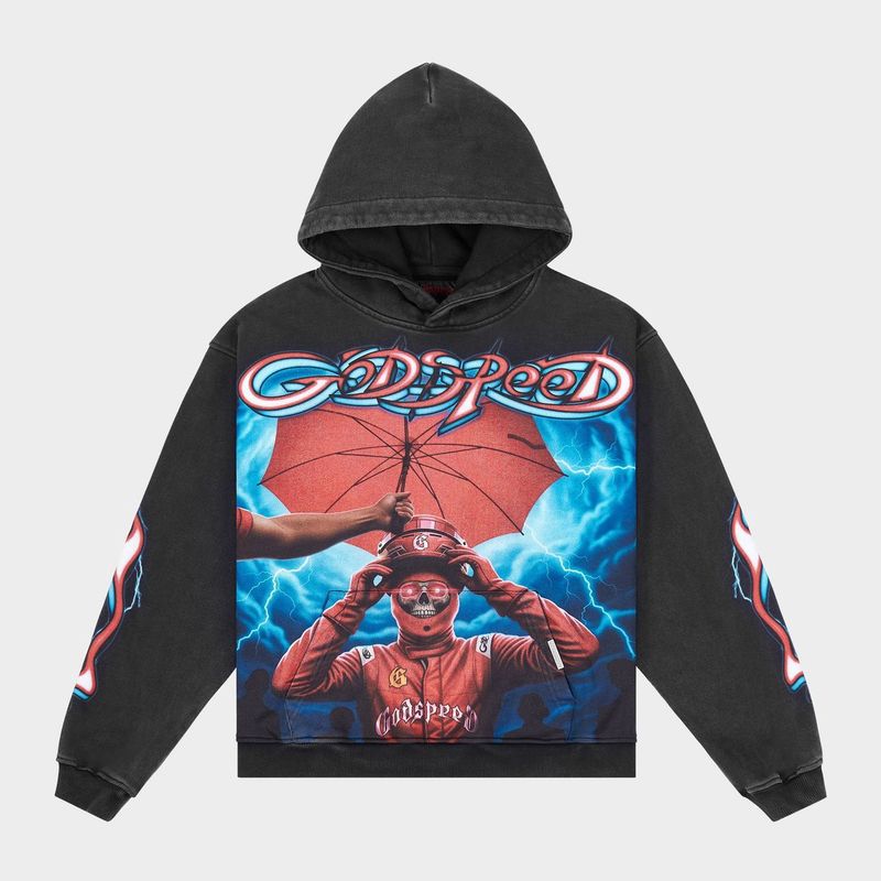 Godspeed Supreme Reign Hoodie Black Wash