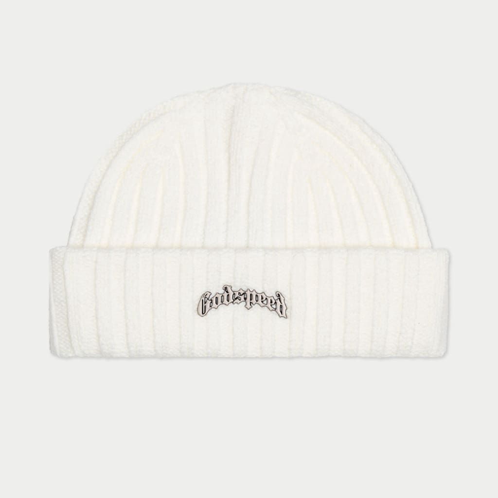 Godspeed OG Logo Beanie Aspen White