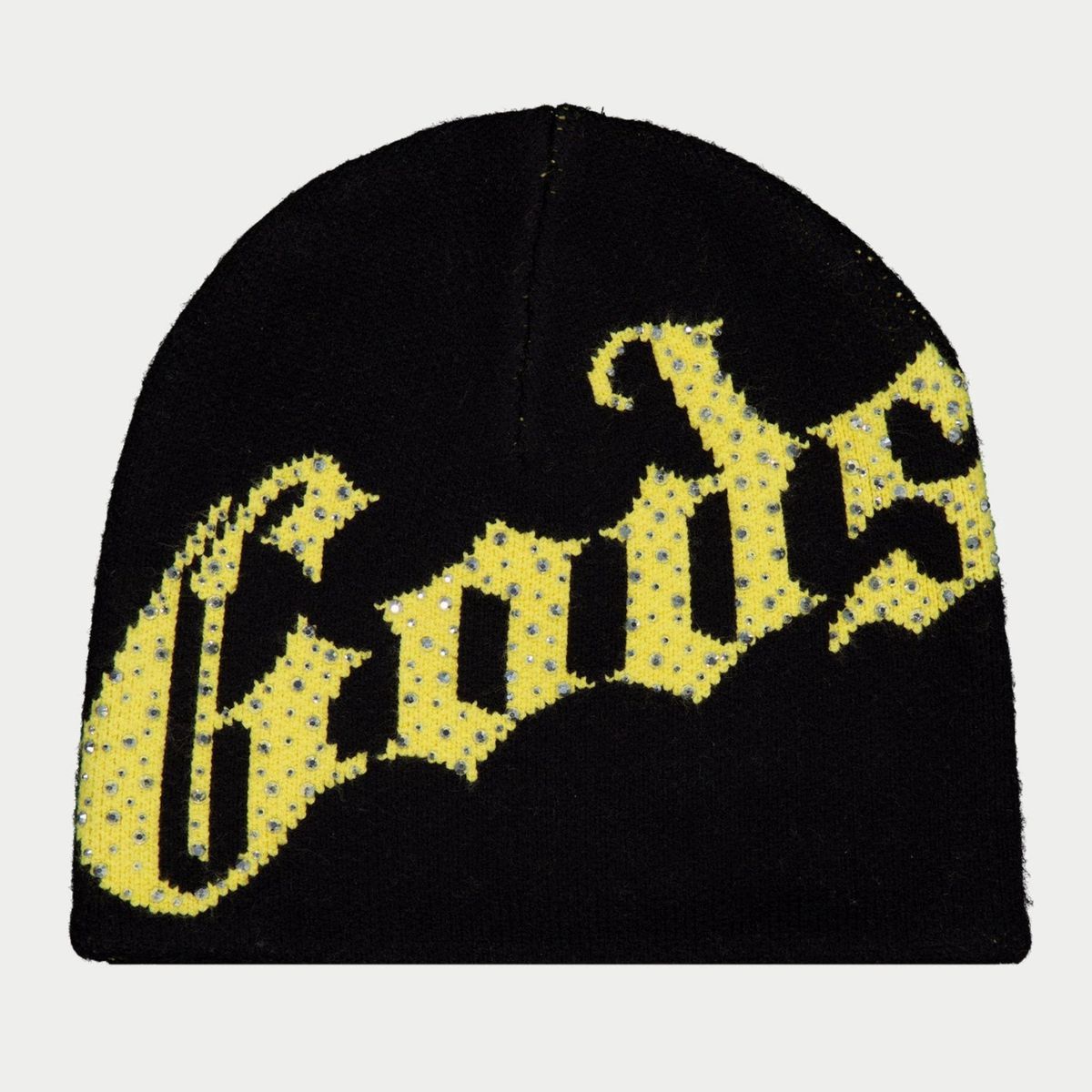 Godspeed OG Logo Studded Beanie Black Yellow