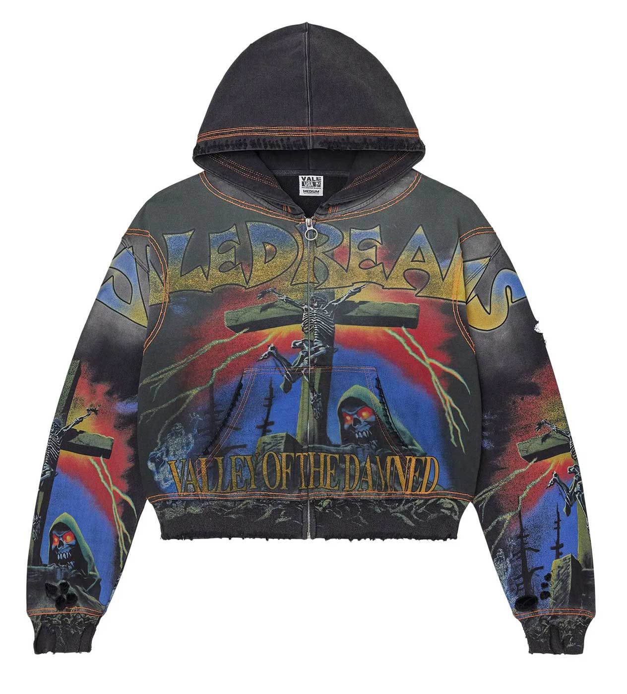 Vale Damned Big Black Zip