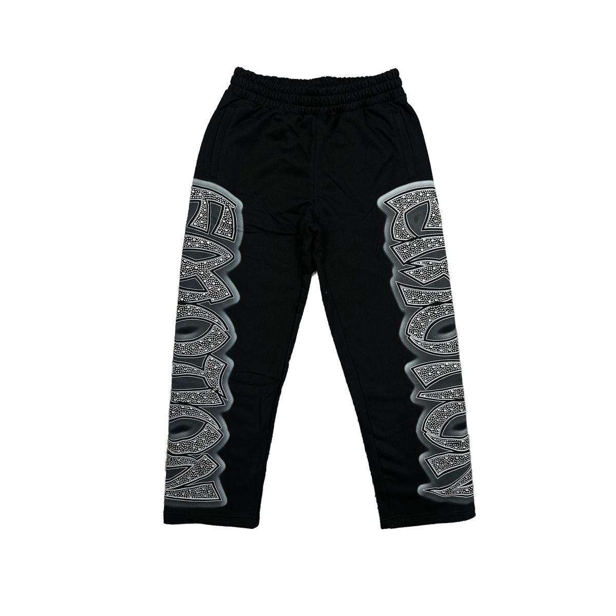 Mixed Emotions Midnight Rhinestone Sweatpants