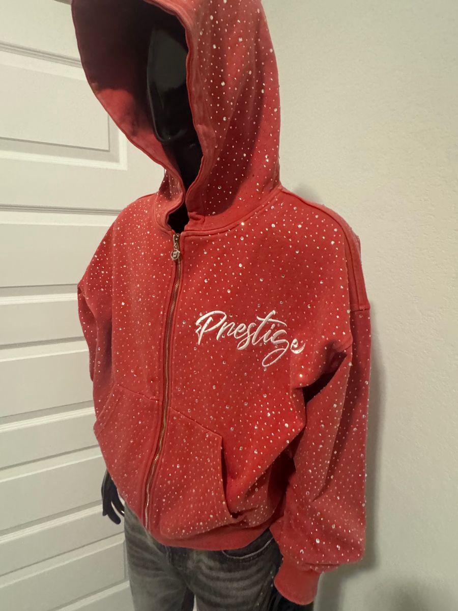 Prestige Diamond Hoodie Red