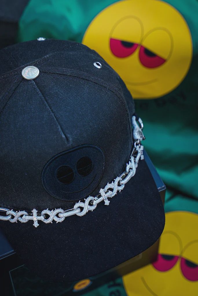 Gas Have A Nice Day Chain Hat Black