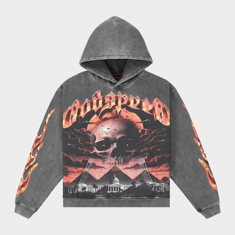 Godspeed Echoes Of Empires Hoodie Grey