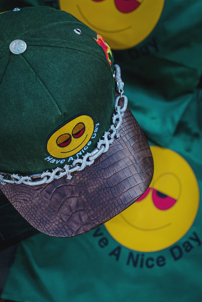Gas Have A Nice Day Chain Hat Green