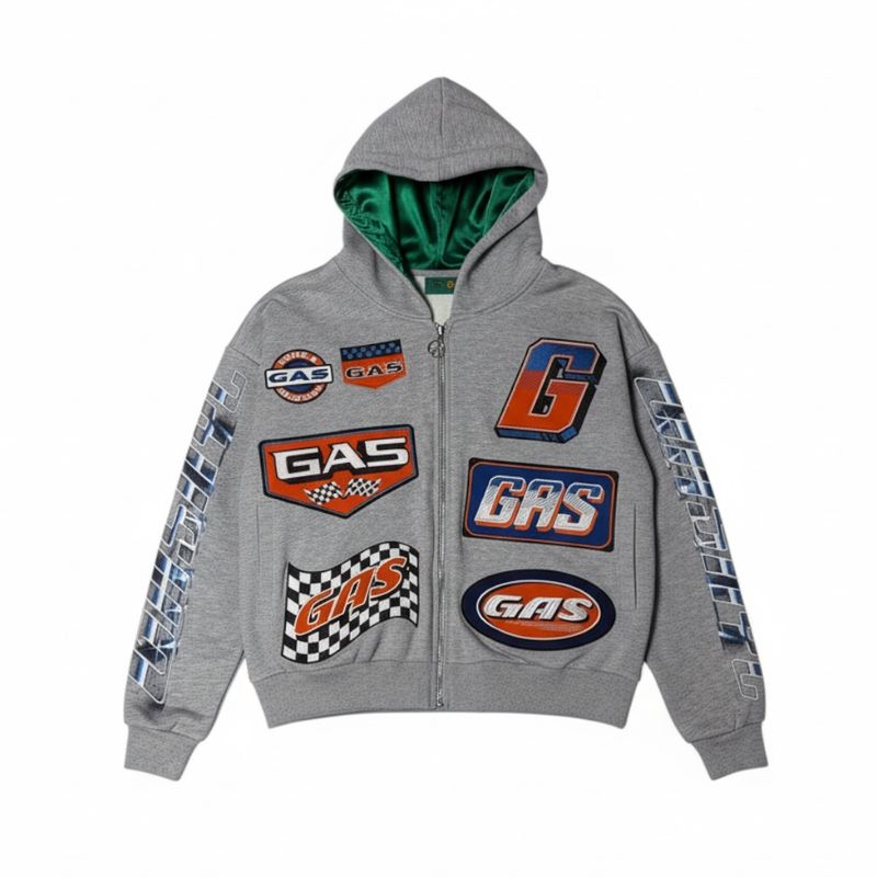 Gas G1 Formula Hoodie Grey