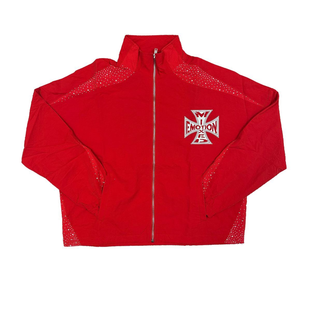 Mixed Emotions Red Classic Nylon Jacket