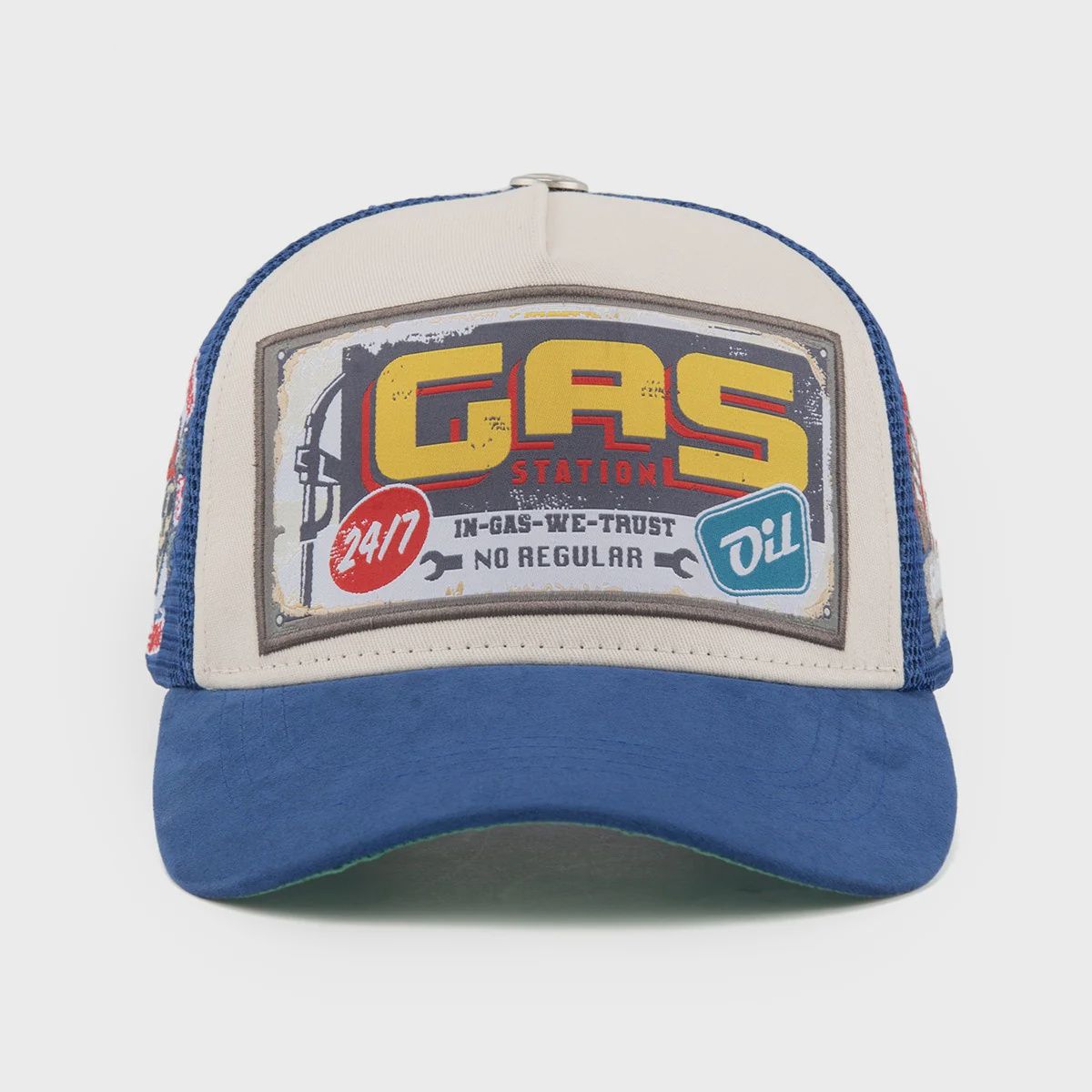 Gas Full Service Trucker Blue