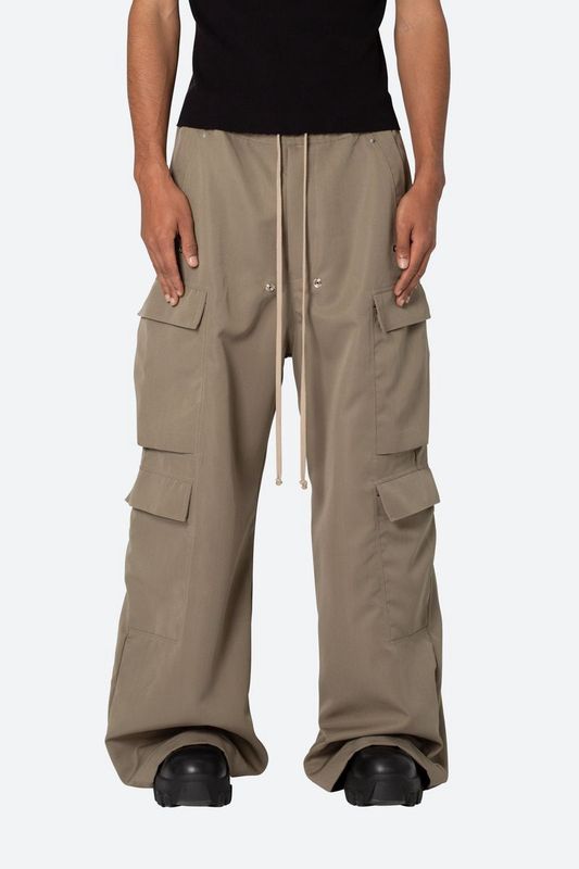 MNML Rave Double Cargo Pants - Olive