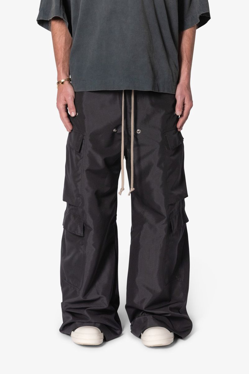 MNML Rave Double Cargo Pants - Black