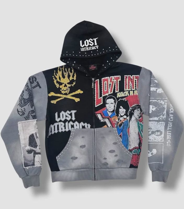 Lost Intricacy America Rock Hoodie Zip Up