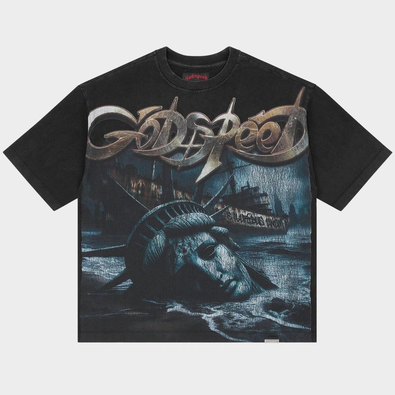 Godspeed Liberty Ruins Tee Black