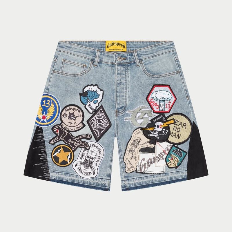 Godspeed Patchwork Denim Shorts V2