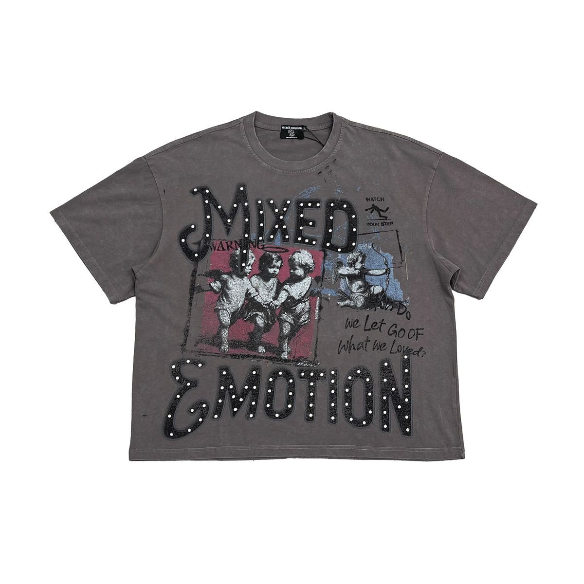 Mixed Emotion Grey Friends Tee