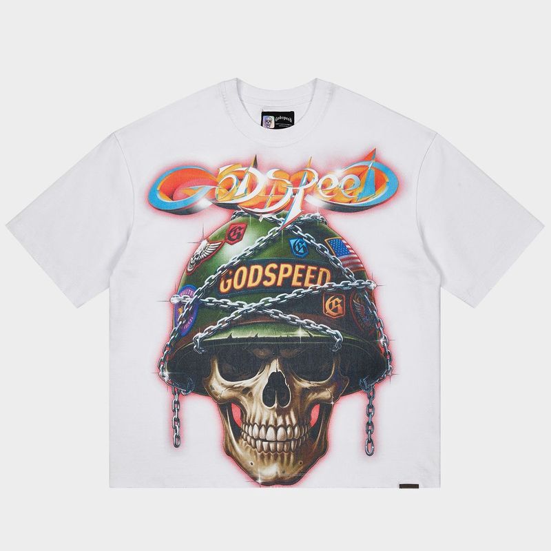 Godspeed Badges Of Honor Tee Snow