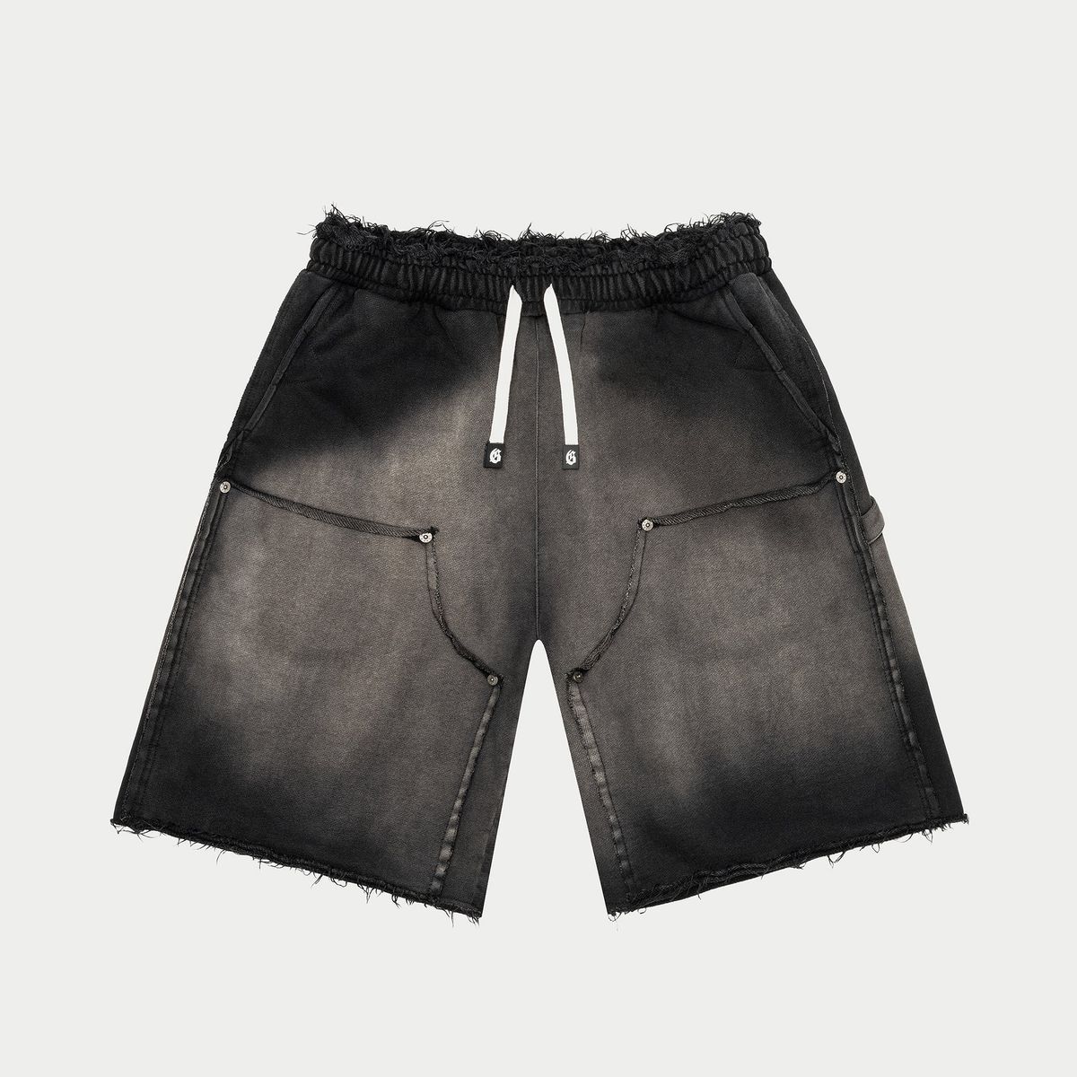 Godspeed Carpenter Distressed Shorts (Black Sun Fade)