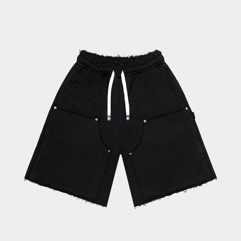 Godspeed Distressed Carpenter Shorts (Flat black)