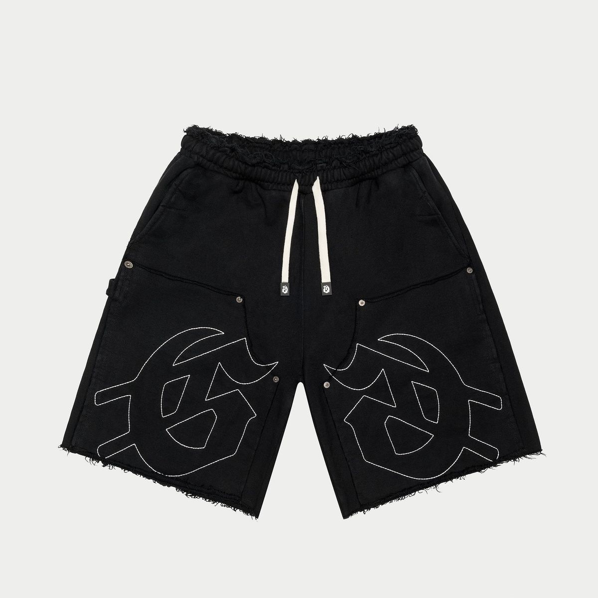 Godspeed Carpenter Distressed Shorts (Black )