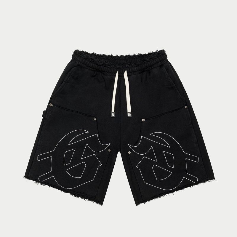 Godspeed Carpenter Distressed Shorts (Black )