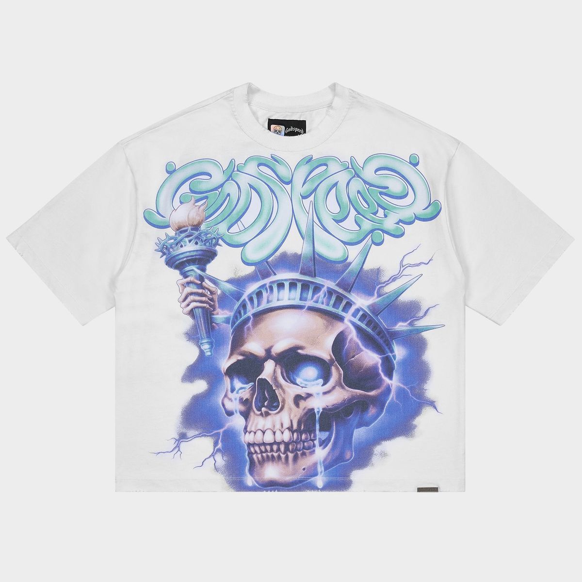 Godspeed Liberty Tears Tee White