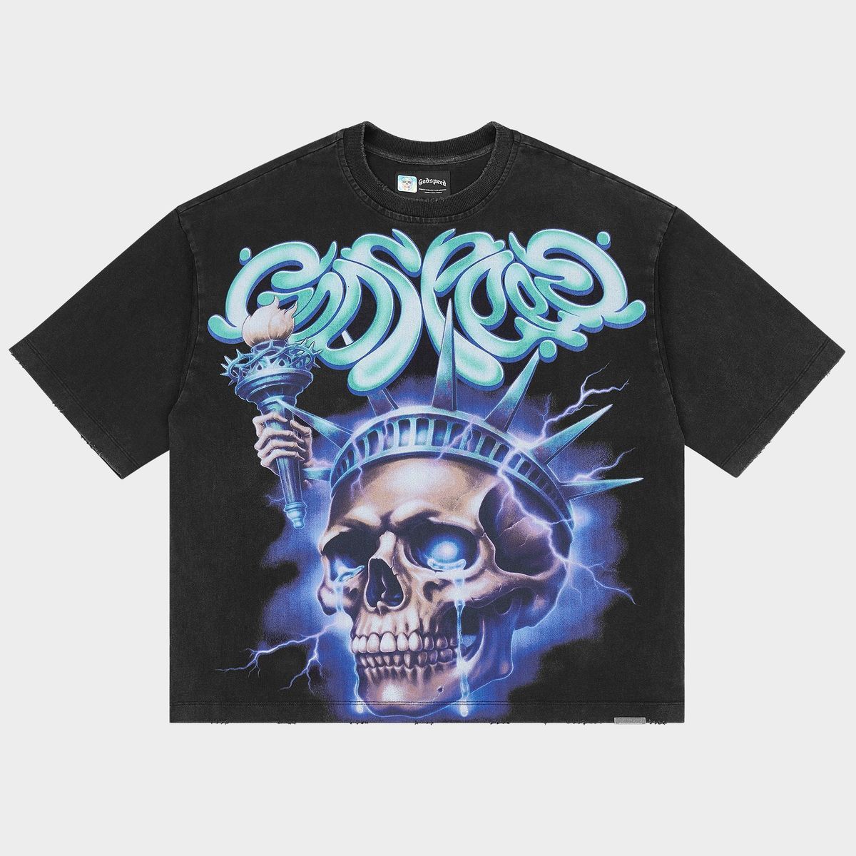 Godspeed Liberty Tears Tee Black