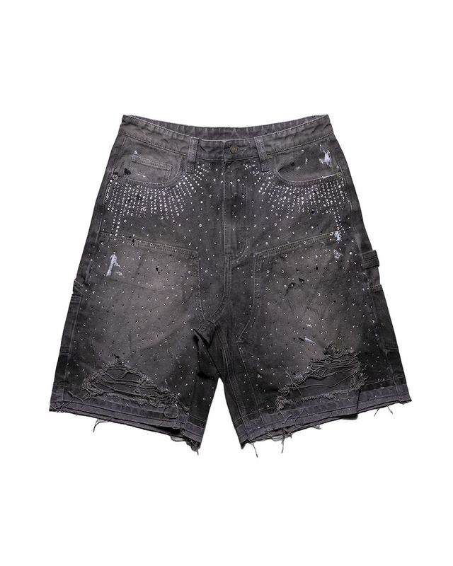 Paper Money CRYSTALIZED Grey Shorts