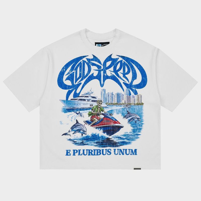 Godspeed GMYC Waverunner Tee White