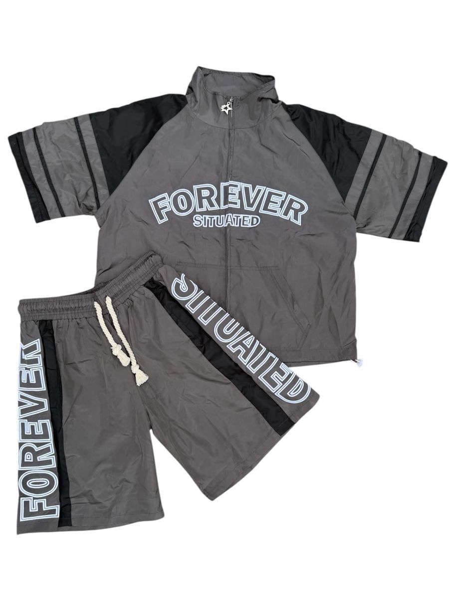 Forever situated Track Short Set Pink