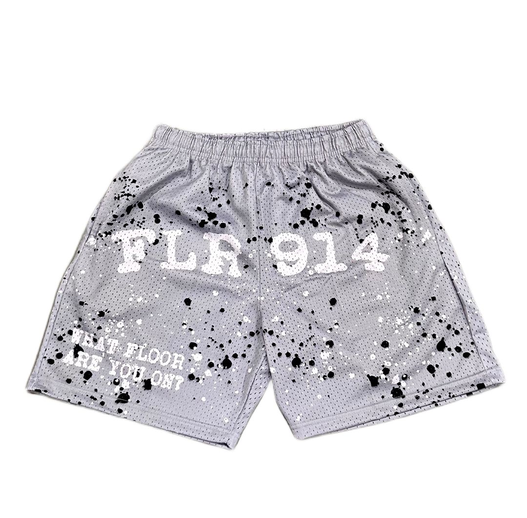 Floor 914 Cement Grey Splatter Short