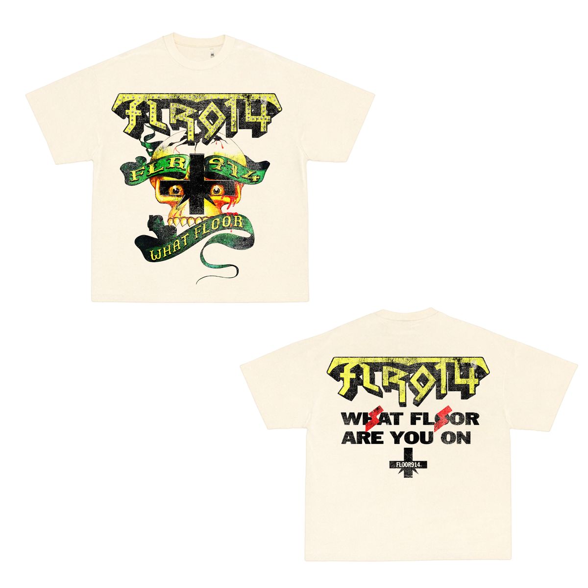 Floor 914 Cream Aztec Tee