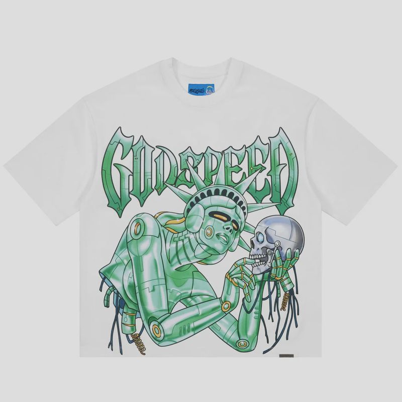 Godspeed Freedom Protocol Tee White