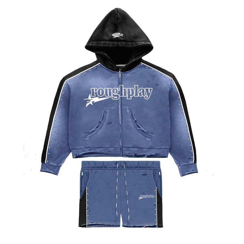 Roughplay Short Set Black Blue