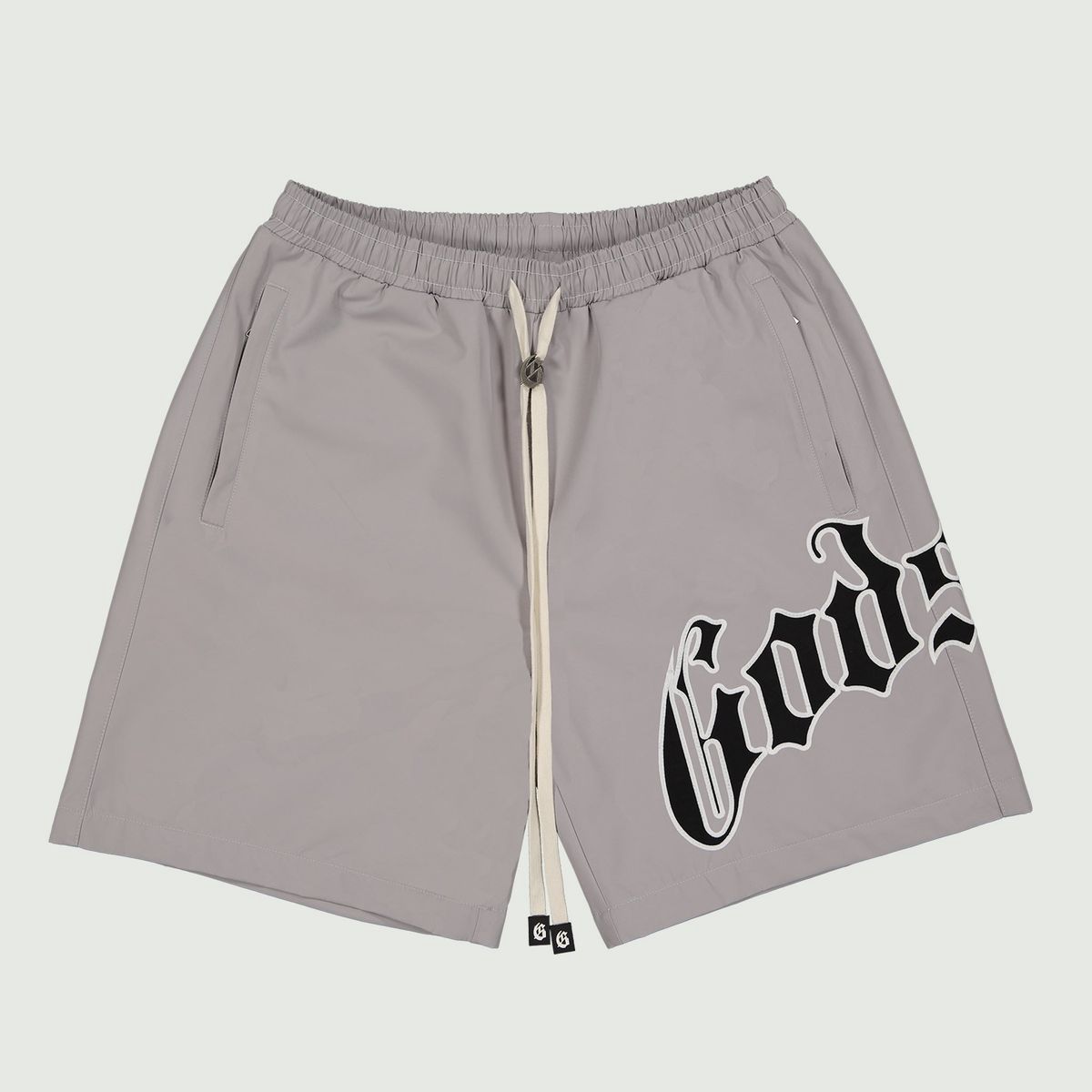 Godspeed OG Logo Nylon Shorts Grey