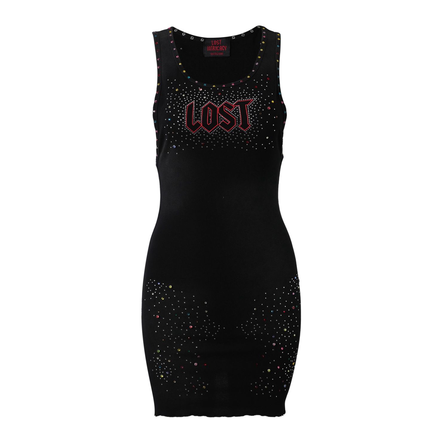 Lost Intricacy Inverse Black Dress