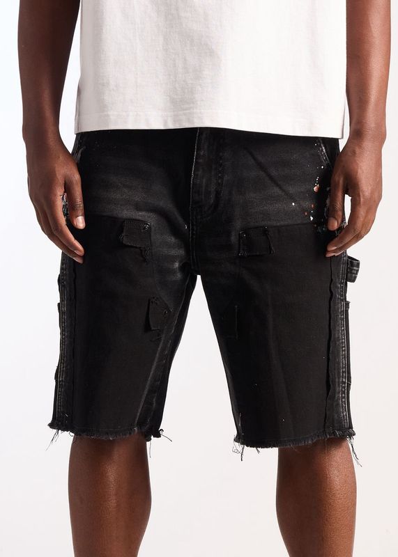 Embellish Spray Paint Jorts