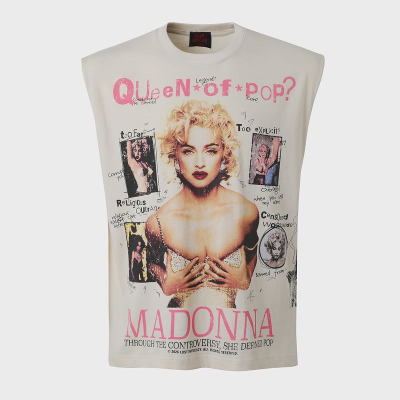 Lost Intricacy Queen Of Pop Sleeveless Bone