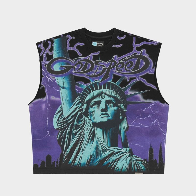 Godspeed Voltage Sleeveless Tee Purple
