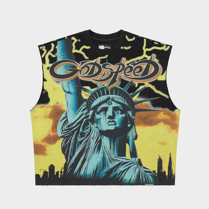 Godspeed Voltage Sleeveless Tee Yellow