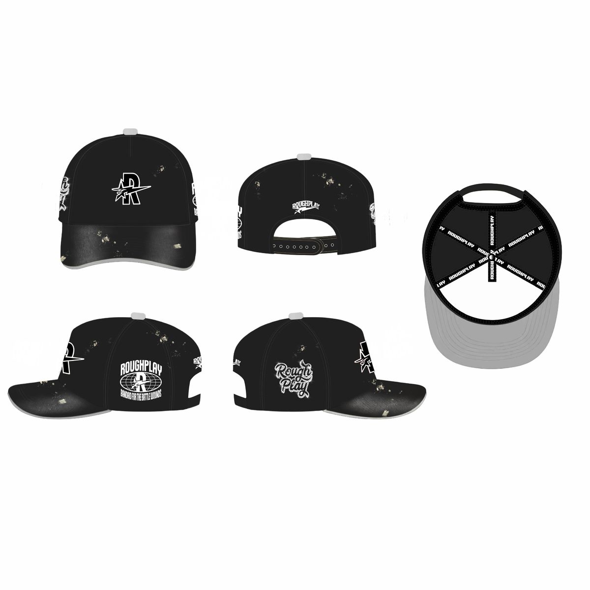 Roughplay Vintage Snap Black/Black