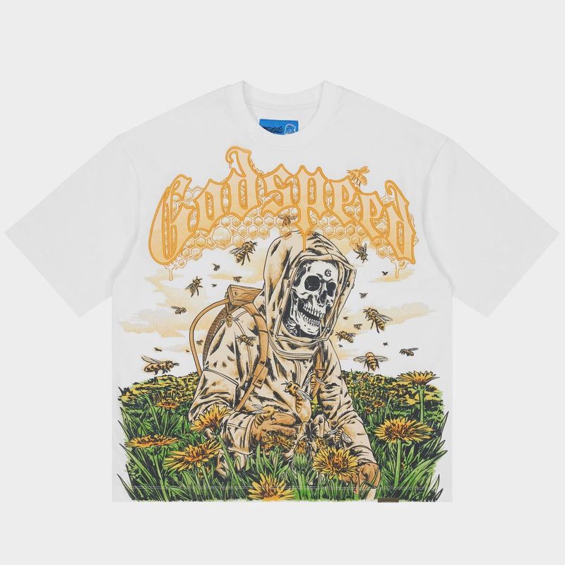 Godspeed Save the Bees II Tee White