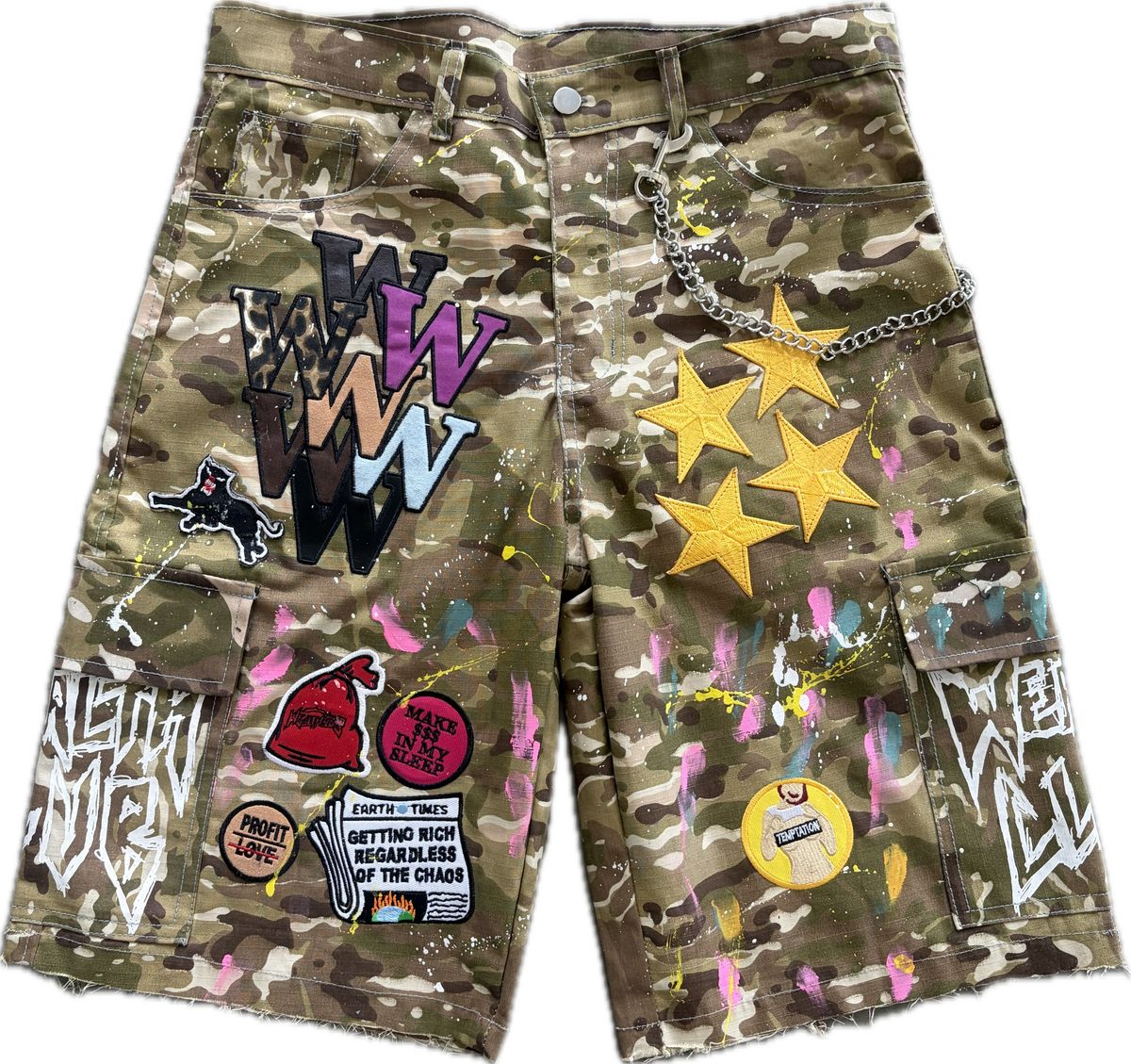 Wealth Club Studios Camo Shorts