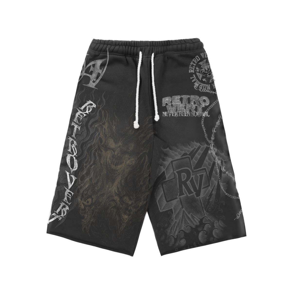 Retrovert Reaper Sweatshorts Black