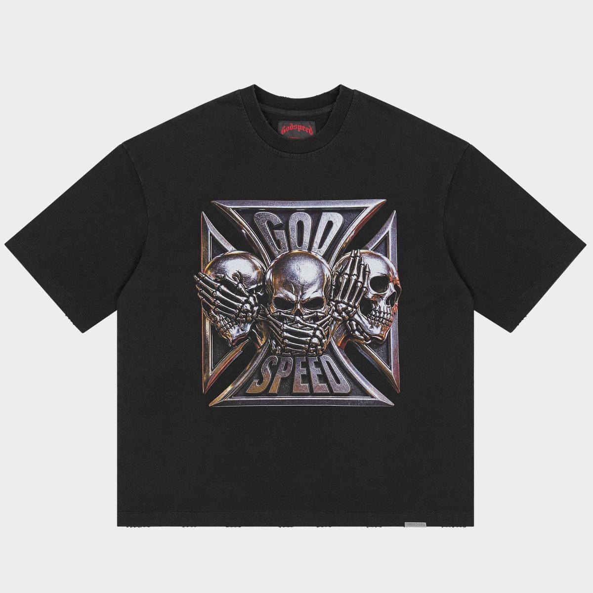 Godspeed Omertà Tee Black