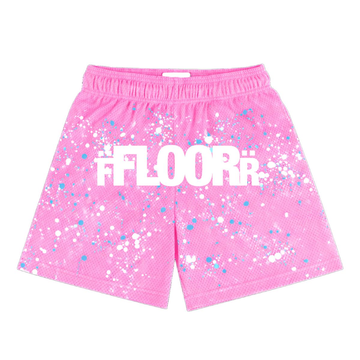 Floor 914 pink splatter shorts V2