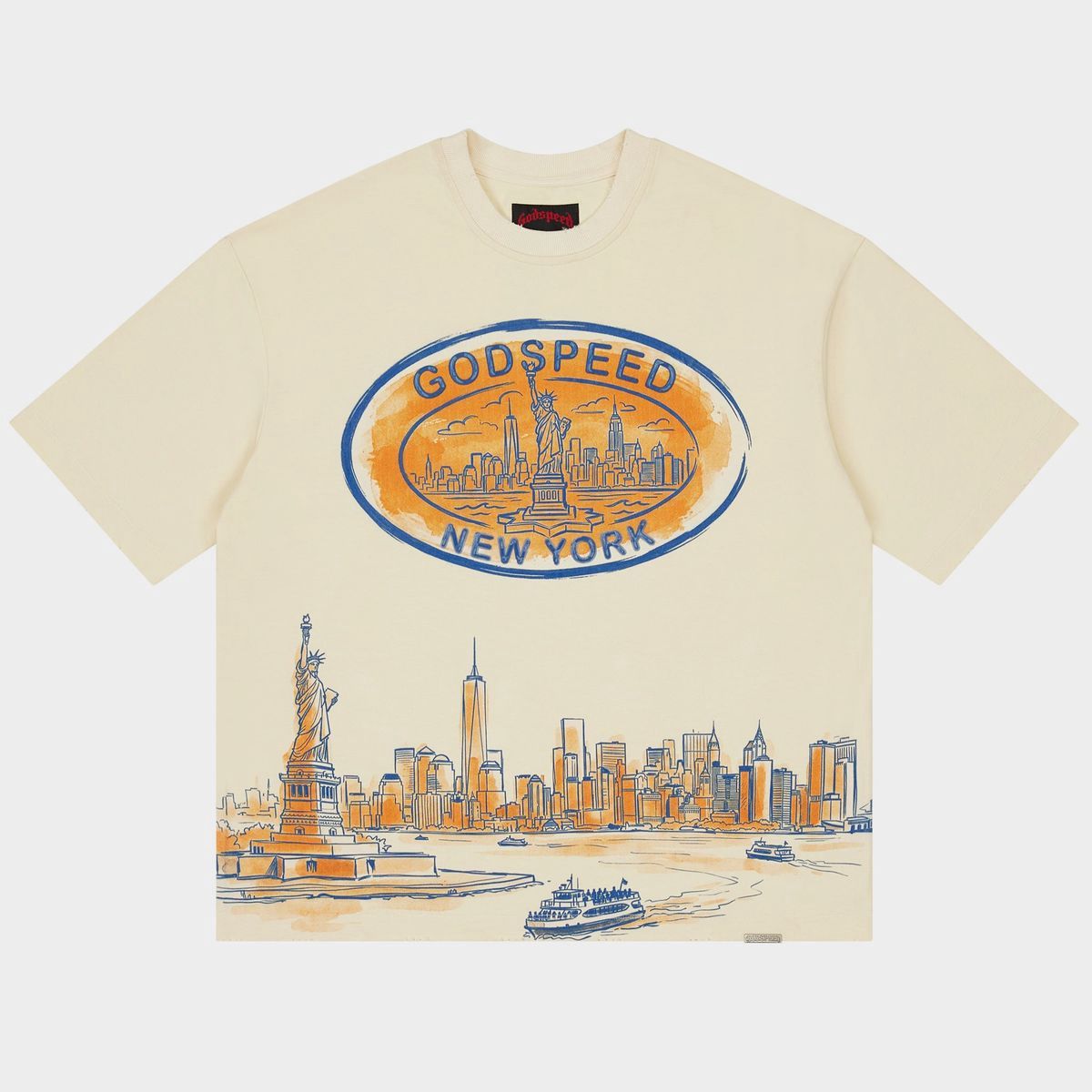 Godspeed NY Skyline Tee Bone